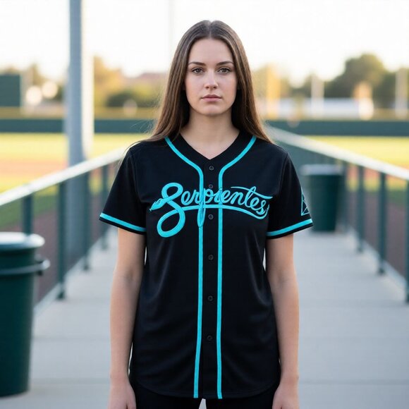 2024 Arizona Diamondbacks Serpientes Teal Script Jersey XL Unisex SGA Black/Teal - Picture 4 of 6